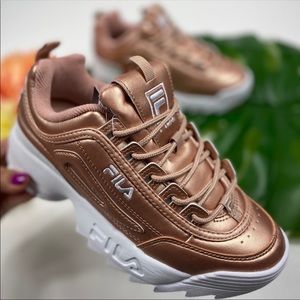 FILA Disruptor II Metallic Rose Gold 7.5